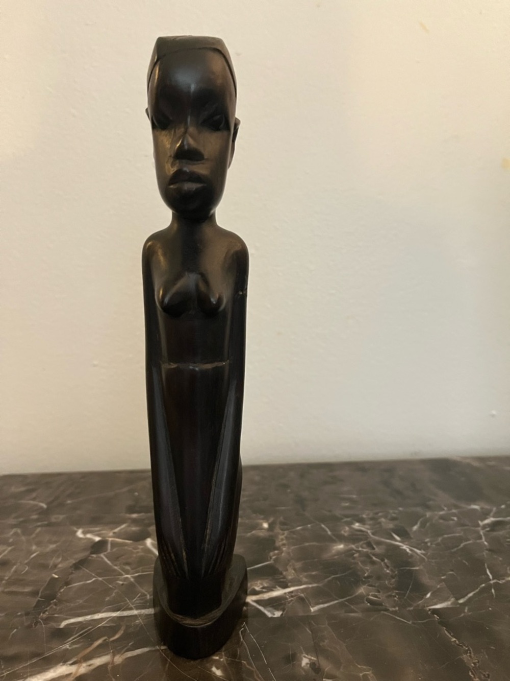 Hand-Carved Africa  Wooden Female Sculpture - Home Art Accent